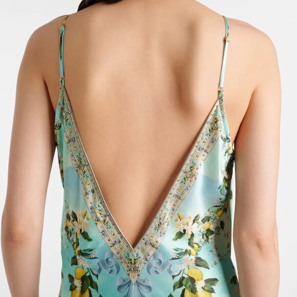 CAMILLA + The White Lotus crystal-embellished printed silk maxi dress - Picture 4 of 13